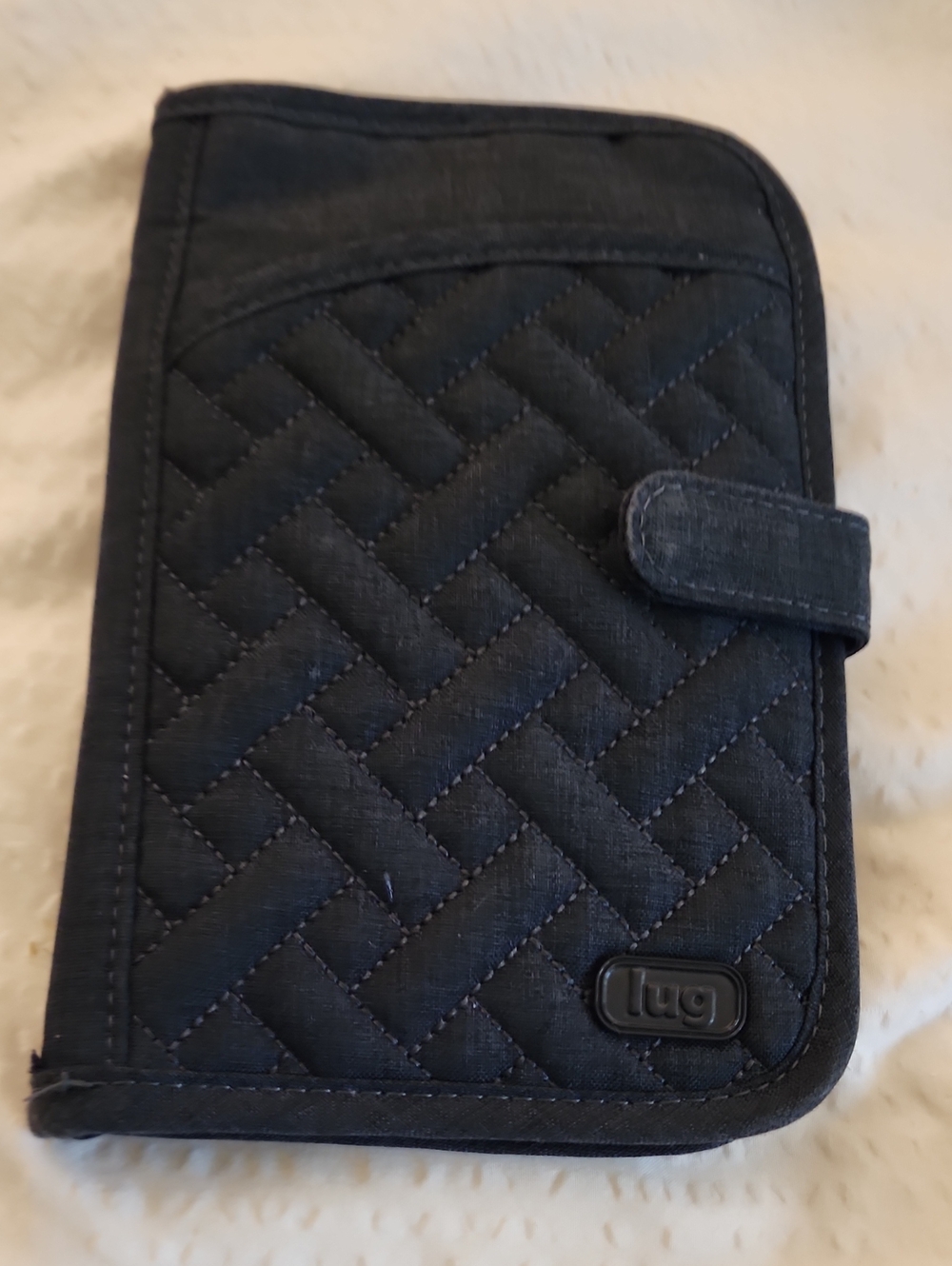 lug Quilted Navy Organizer Wallet For Passport